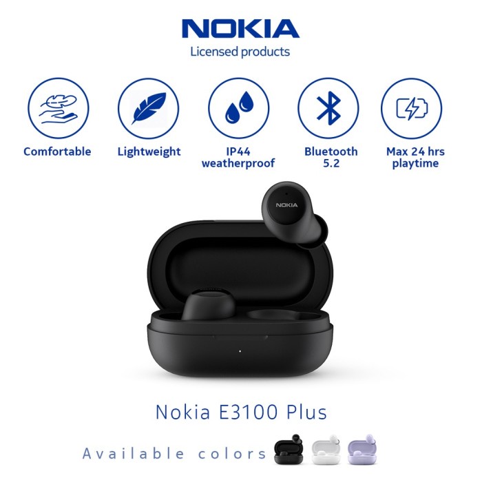 Ready Nokia E3100 Plus TRUE WIRELESS BLUETOOTH EARPHONE EARBUDS TWS