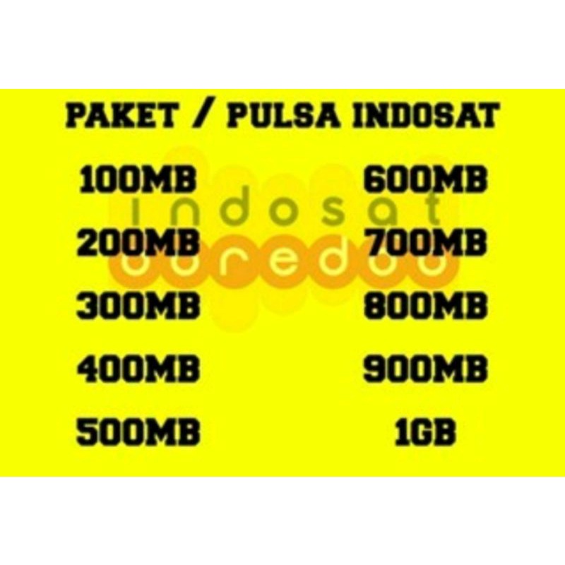 topup paket data indosat