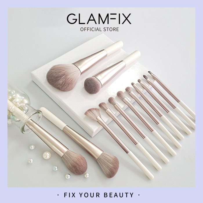 [COD] Glamfix Clear Makeup Brush Make Up Set 3Pcs  Glamfix Terbatas