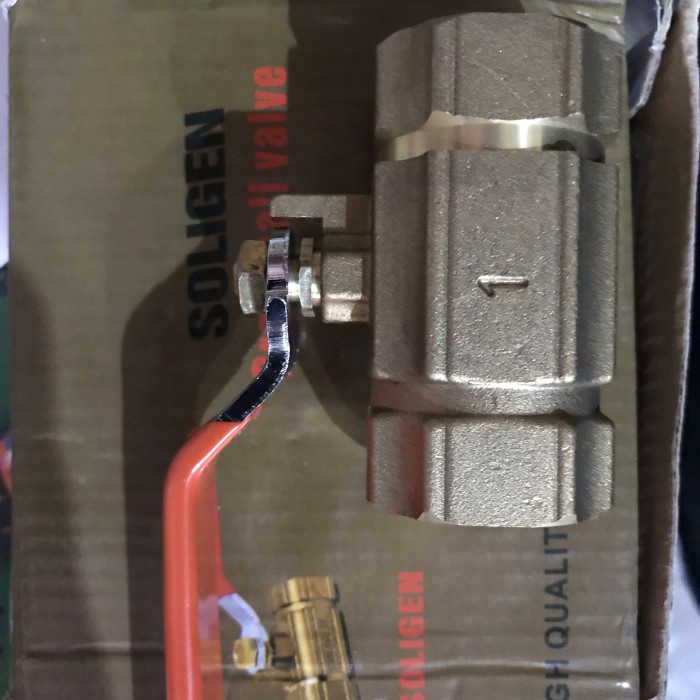 Ballvalve 1" kuningan Soligen