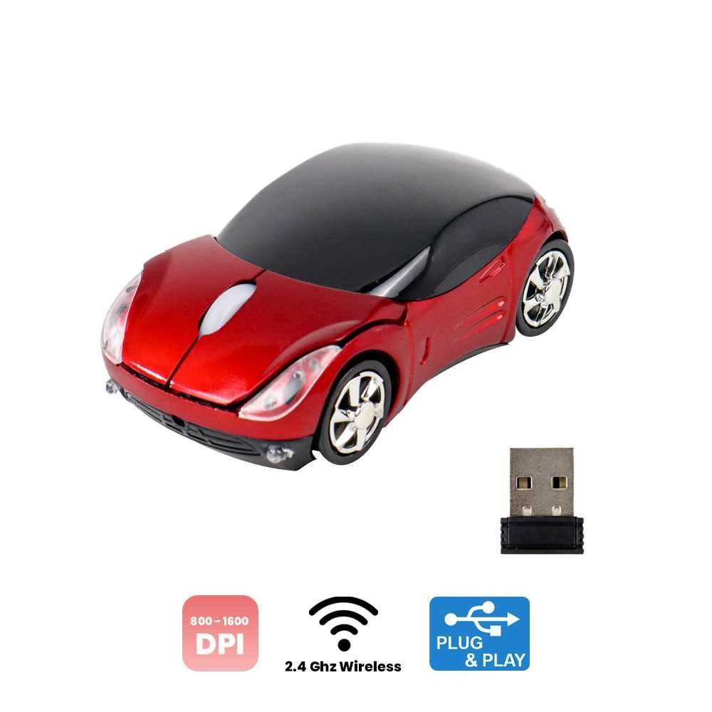 Mouse Wireless Optical Bentuk Mobil