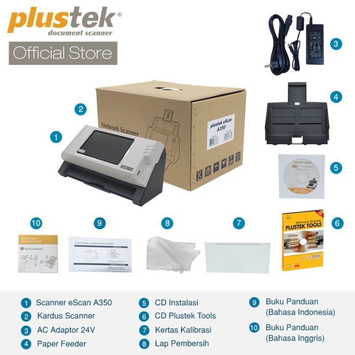 Scanner Plustek Escan A350 Wifi-Network