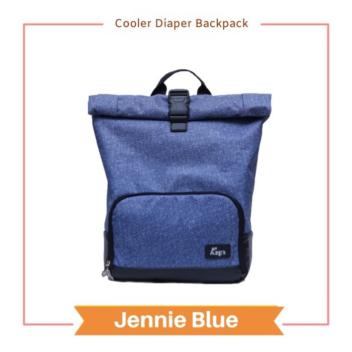 Jennie Blue Cooler Diaper Backpack