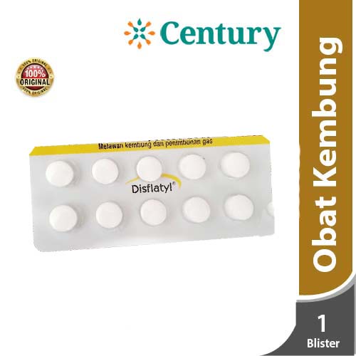 DISFLATYL 1 BLISTER @ 10 TABLET KUNYAH
