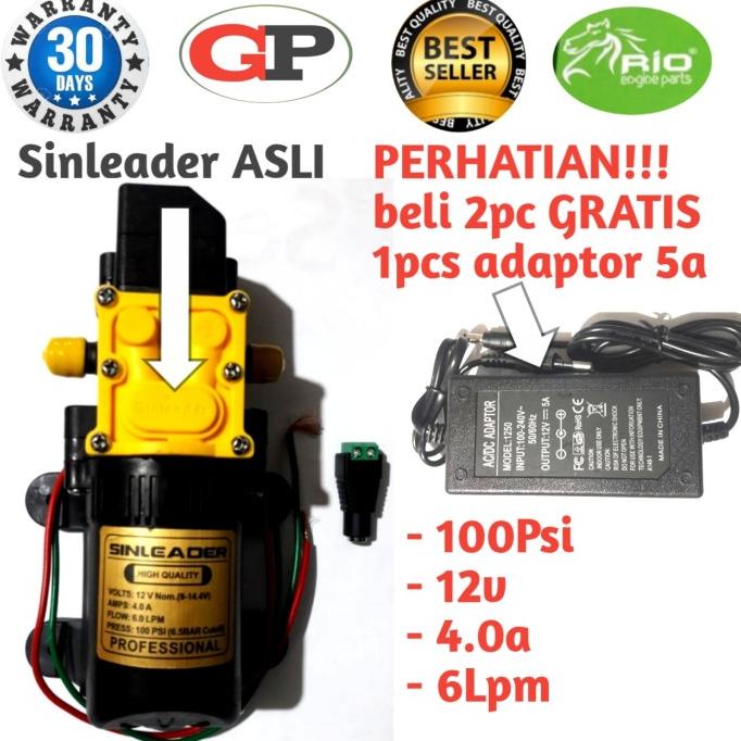 Pompa Dc sinleader ASLI + connector kabel