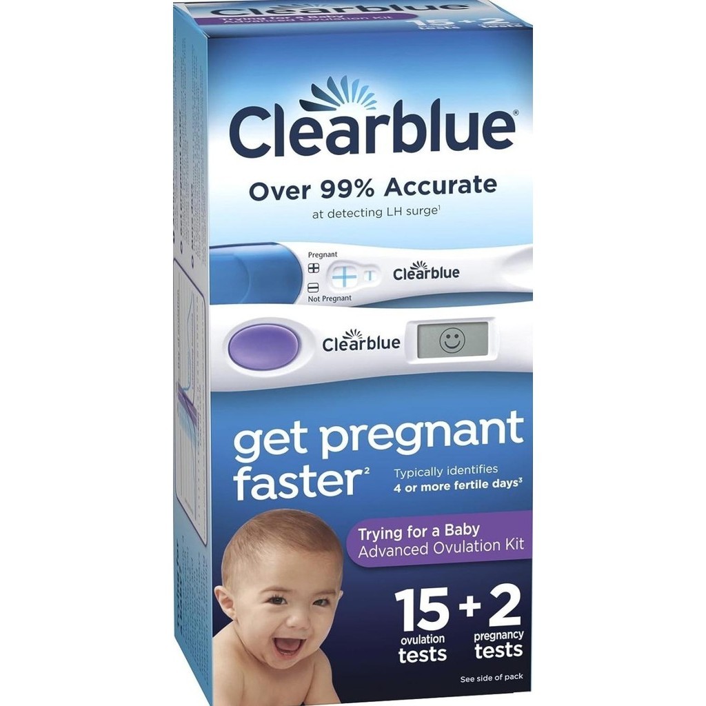 Clearblue Pregnancy Test Early Detection Smart Countdown Ovulation Kit ___maxie