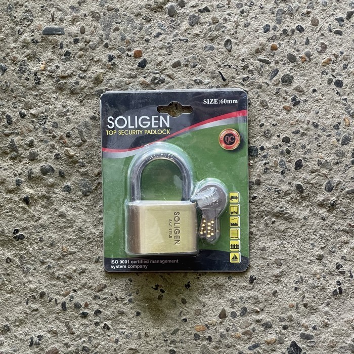 GEMBOK SOLIGEN kuningan 60MM