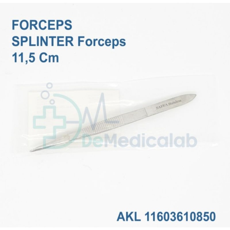 Pincet Pinset Mata Splinter Forceps 11,5 Cm