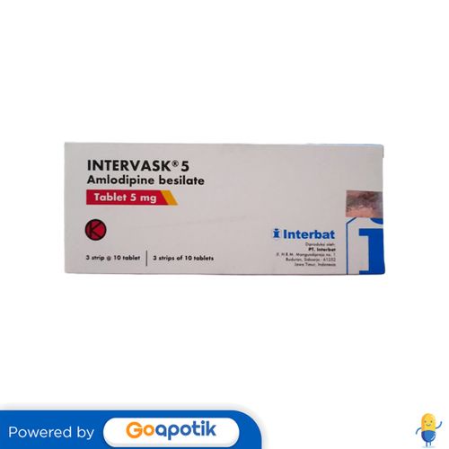INTERVASK 5 MG BOX 30 TABLET