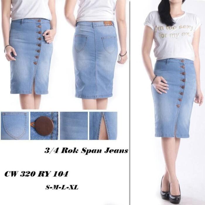 BISA COD - ROK SPAN JUMBO KANCING