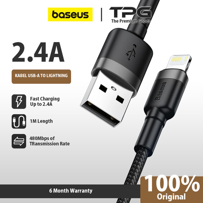 BASEUS CAFULE CABLE LIGHTNING IPHONE KABEL DATA FAST CHARGING
