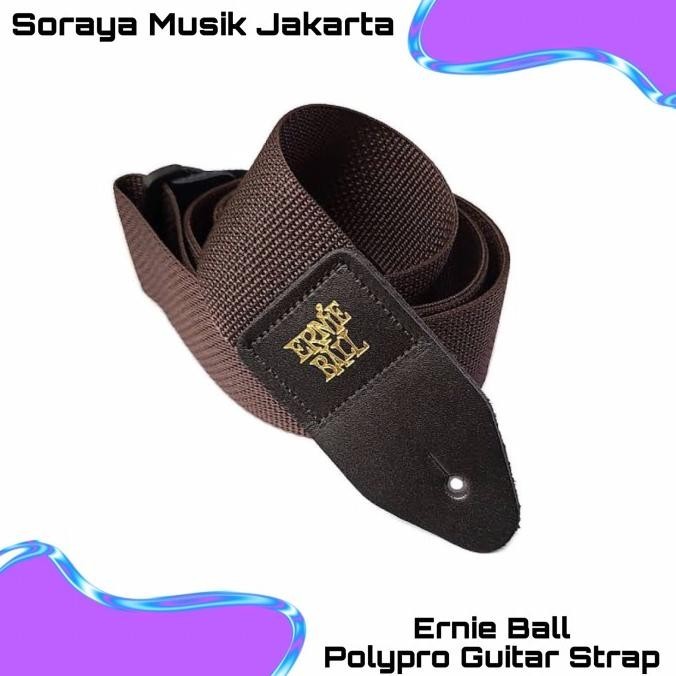 Ernie Ball Brown Polypro Guitar Strap
