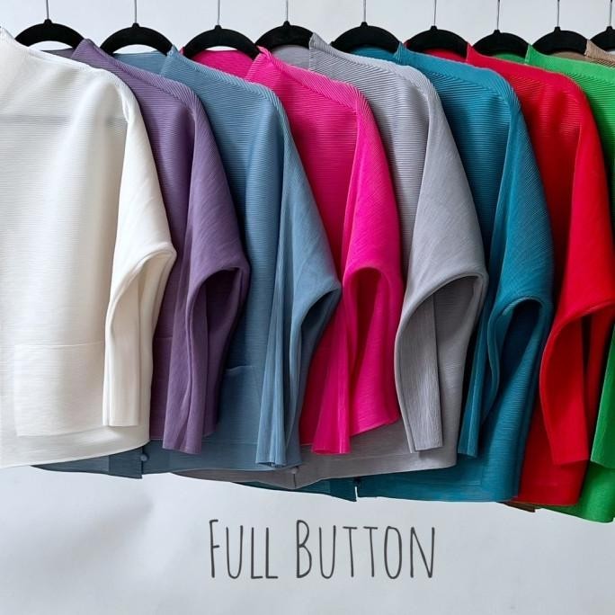 Full Button Pleats Tops