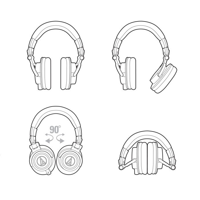 Audio-Technica Ath-M50X Black