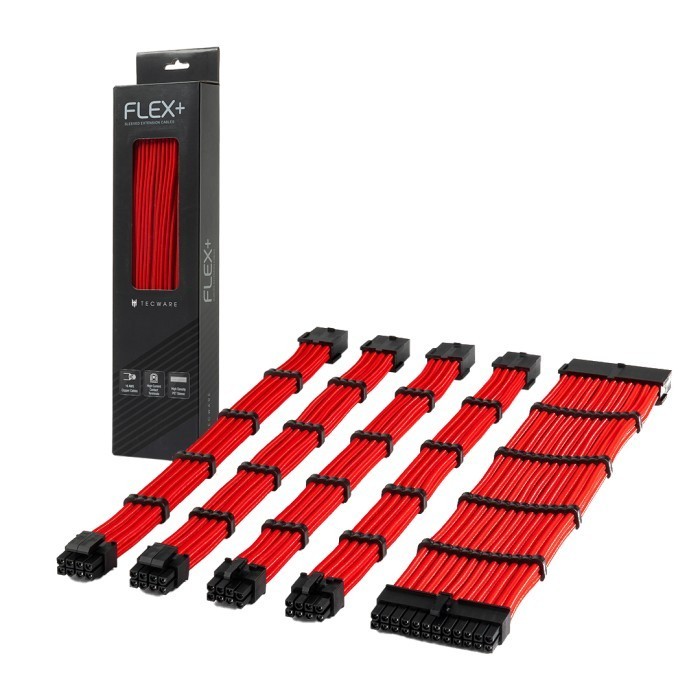 Tecware Cable Sleeve Extention Psu Red Black White