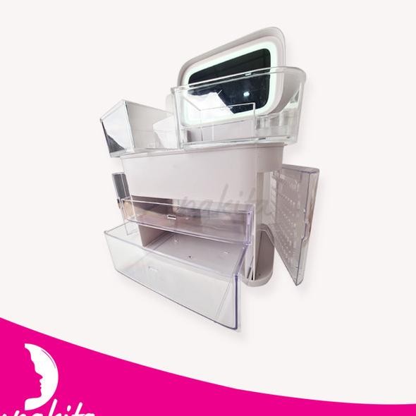 Makeup & Storage Box Rak Make Up Cern Led