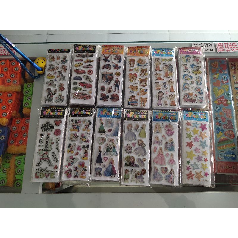 Sticker Embos biru