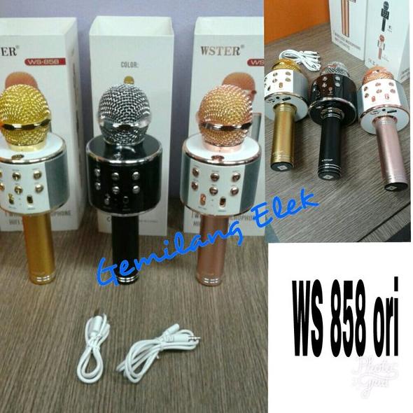 TERMURAH! MICROPHONE BLUETOOTH SMULE WS-858