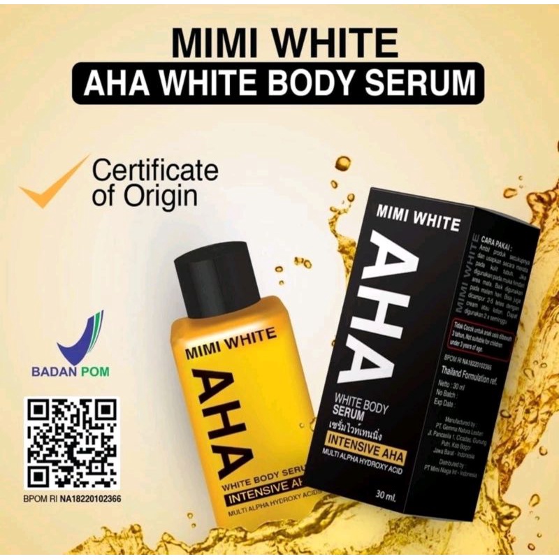 AHA MIMI WHITE BODY SERUM 30ML