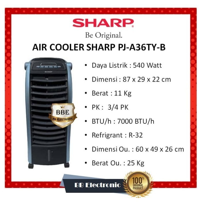 Air Cooler Sharp Pj-A36Ty-B