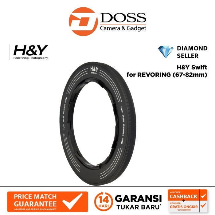H&Y Swift Variable Magnetic Adapter Ring For Revoring (67-82Mm)