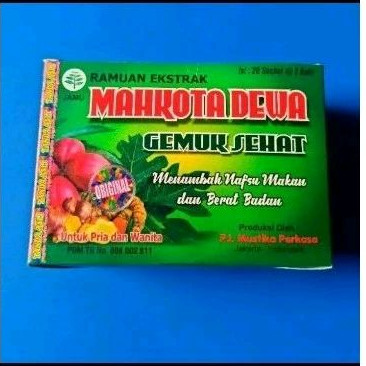 Kapsul gemuk sehat mahkota dewa