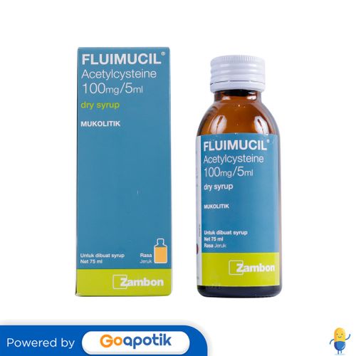 FLUIMUCIL 100 MG/5 ML DRY SYRUP 75 ML