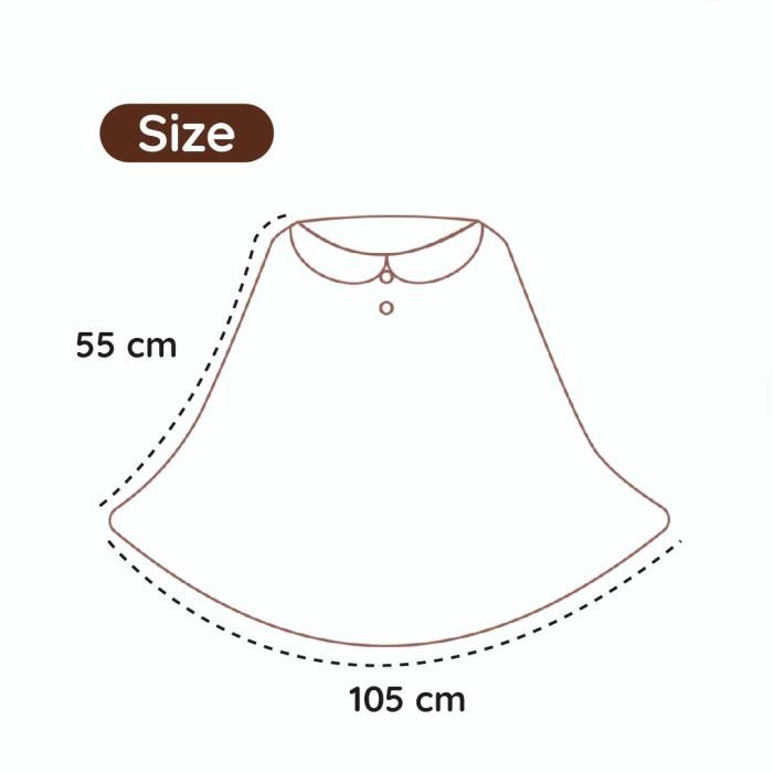 Cuddleme Nursing Cover Apron Menyusui Blue