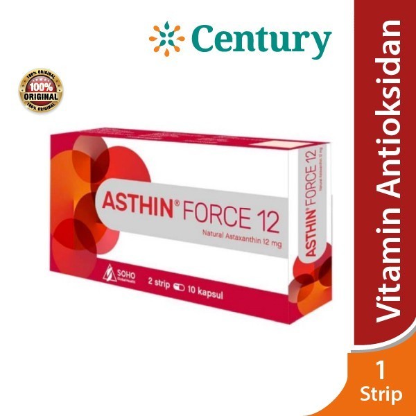 Asthin Force 12mg Strip/suplemen kesehatan/antioksidan