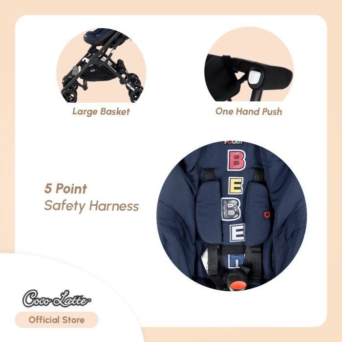 Cocolatte Stroller Cl 7881 Pockit Bebe Apes