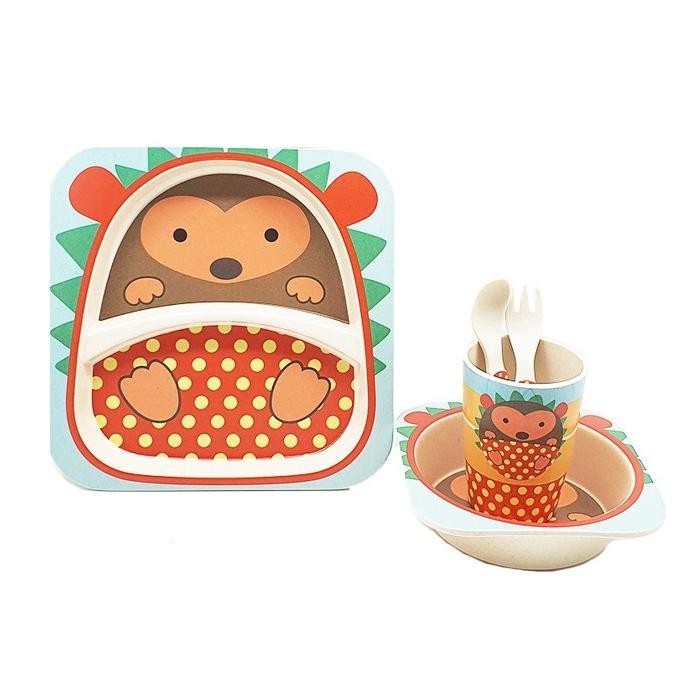 Freckles Tableware Feeding Set Hedgehog Piring Anak