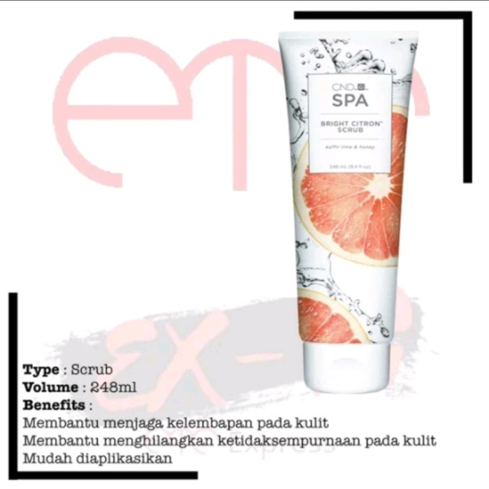Cnd Spa Bright Citron Scrub 248Ml Terb