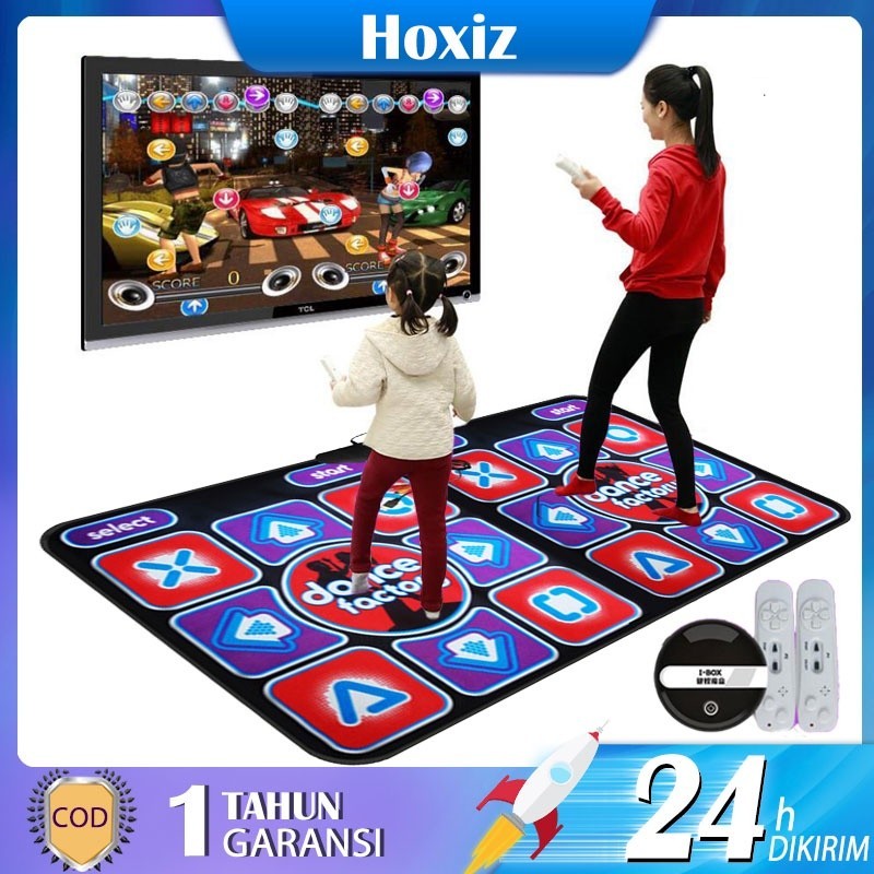 [LIMITED QUALITY] Double Dancing Mat dengan 2 Game Controller Dancing Pads dengan Remote Controller