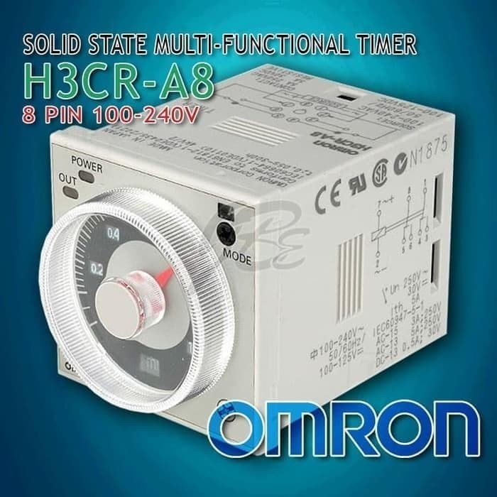 Omron Timer H3CR-A8 220V ORIGINAL