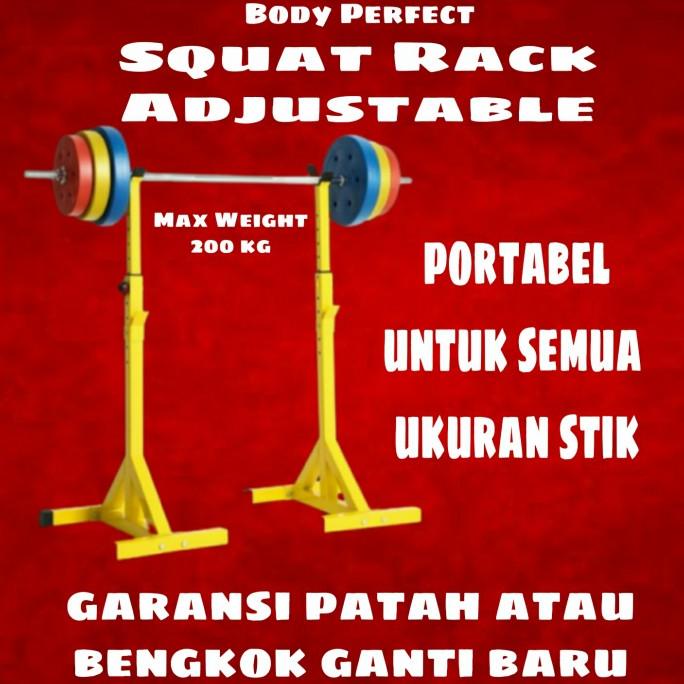 Rack Dumbbell Free Squat Stand Rack Weight Adjustable