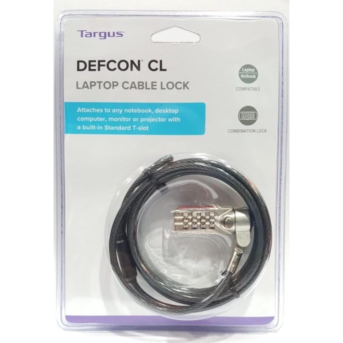TARGUS CABLE LOCK NUMERIC PA410B /NOTEBOOK/LAPTOP CABLE LOCK