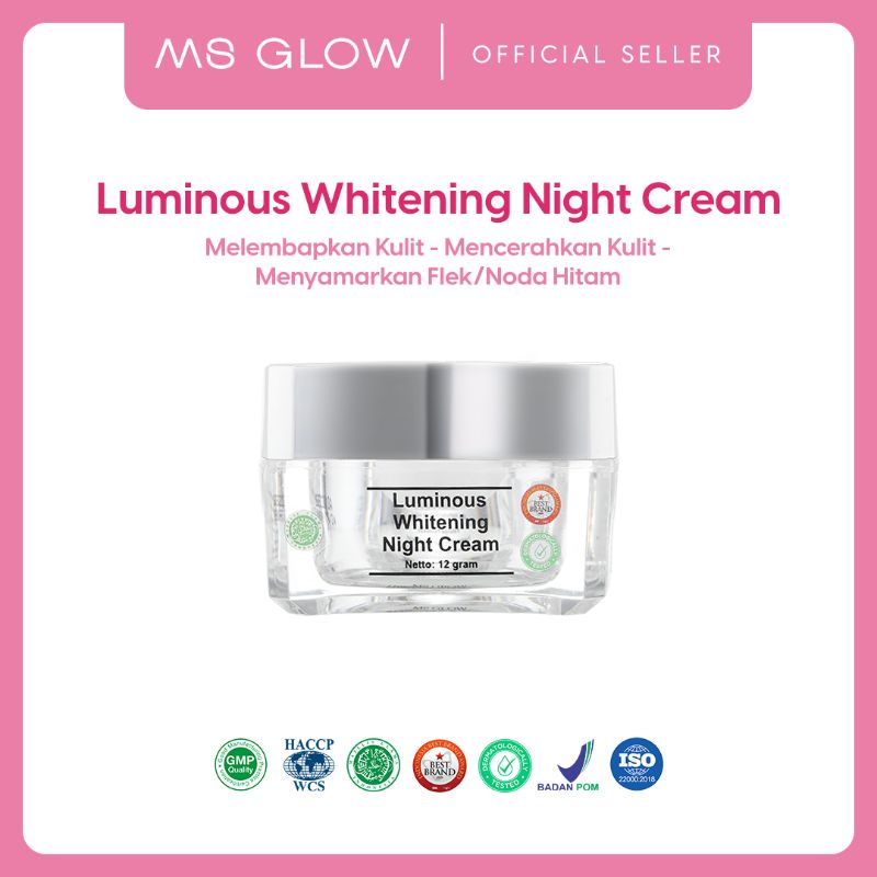 Luminous night cream