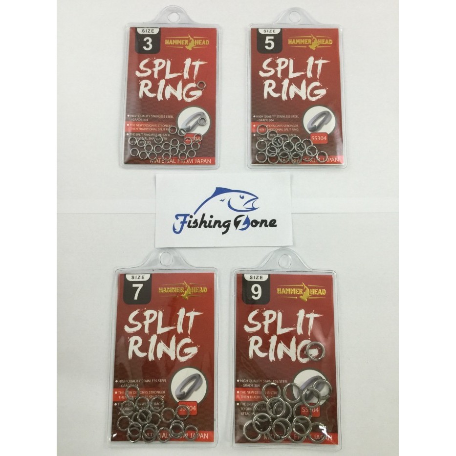 HammerHead Split Ring - Stainless Steel