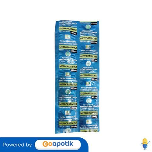 METFORMIN HEXPHARM 500 MG STRIP 10 TABLET