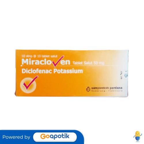 MIRACLOVEN 50 MG BOX 100 TABLET