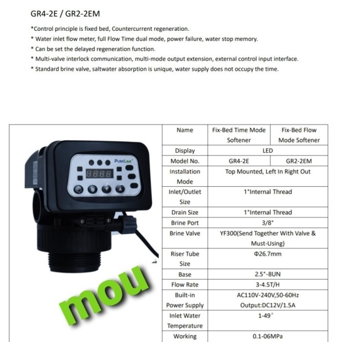 ✅Ori Automatic Filter Valve Gl4 - 2E / Kepala Automatic Filter Valve Limited