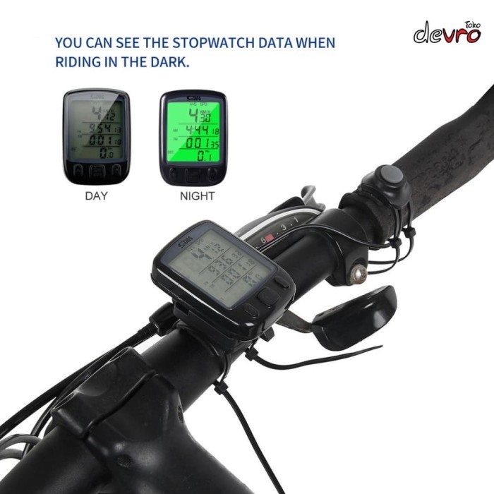 Speedometer Sepeda Backlight Lcd - Sd-563B