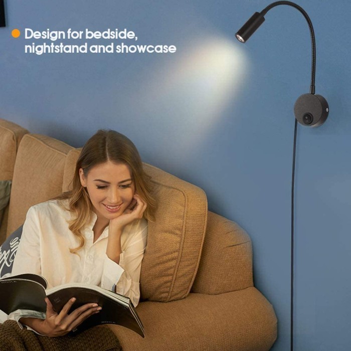 Lampu Baca Minimalis LED Warm White