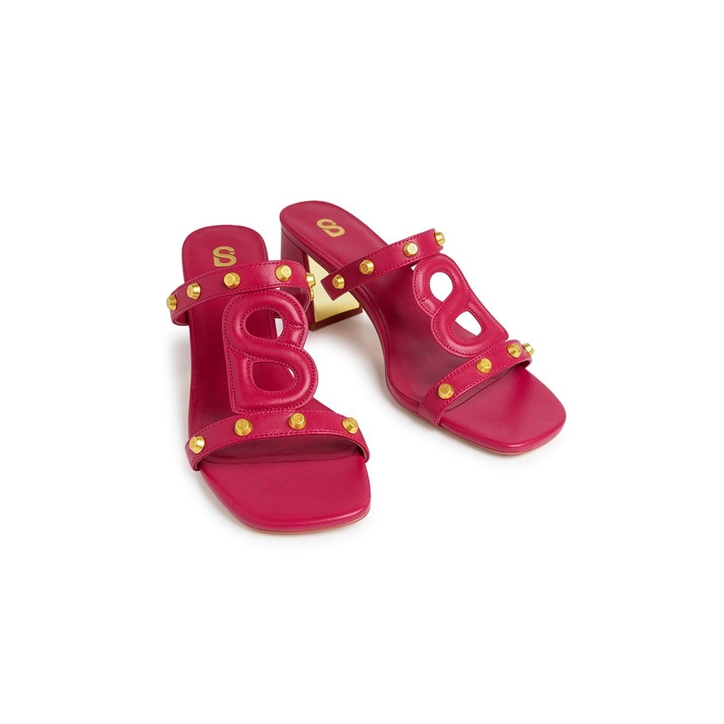 Kefi Studs Heels - Fuchsia