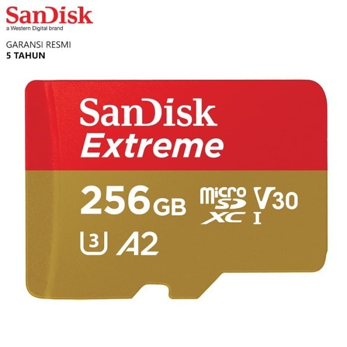 Micro Sd Sandisk Extreme Plus A2 Class 10 190Mbps - 256Gb