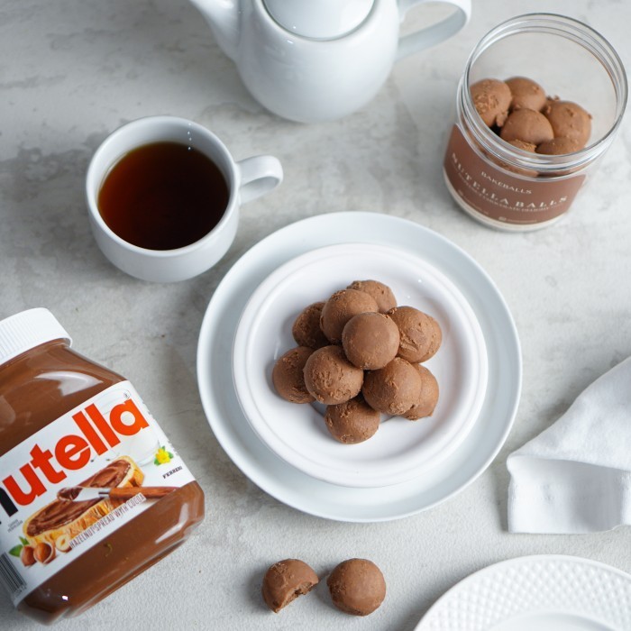 NUTELLA BALLS EGGLESS NUTELLA COOKIES
