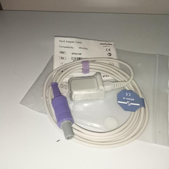 [ Aa ] Extension Cable/Trunk Spo2 Sensor 6 Pin 2 Bar 2 Knock Mindray/Drager !! Ready