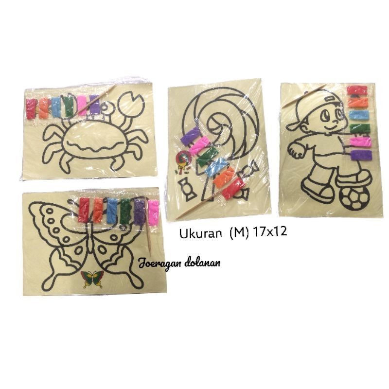 10pc mewarnai pasir Medium (M)