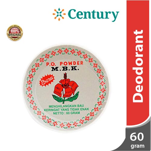 MBK Tin Silver 1pc / Bedak / Deodorant / 60g