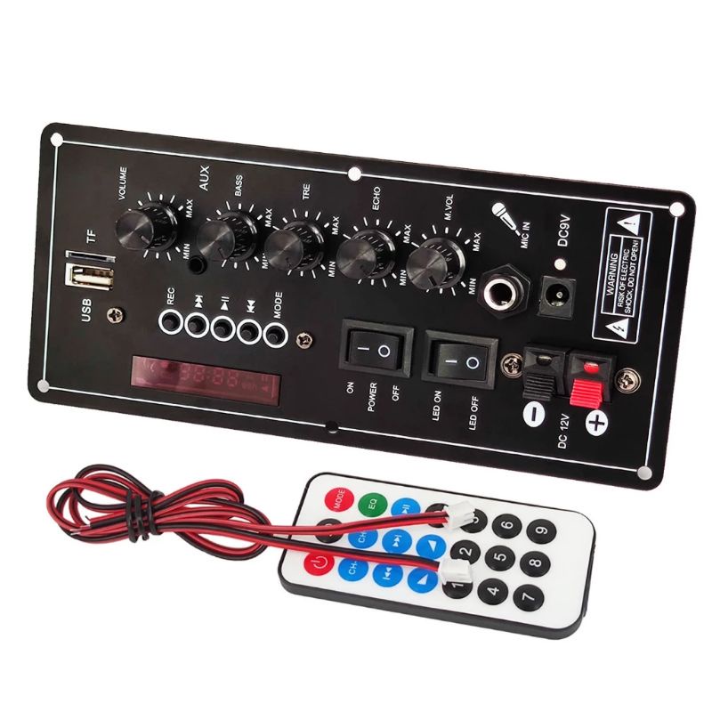 Kit Power Amplifier Bluetooth Karaoke 7.4v